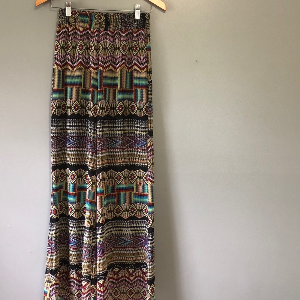 Asher by Fabrik Aztec Print Palazzo Pants